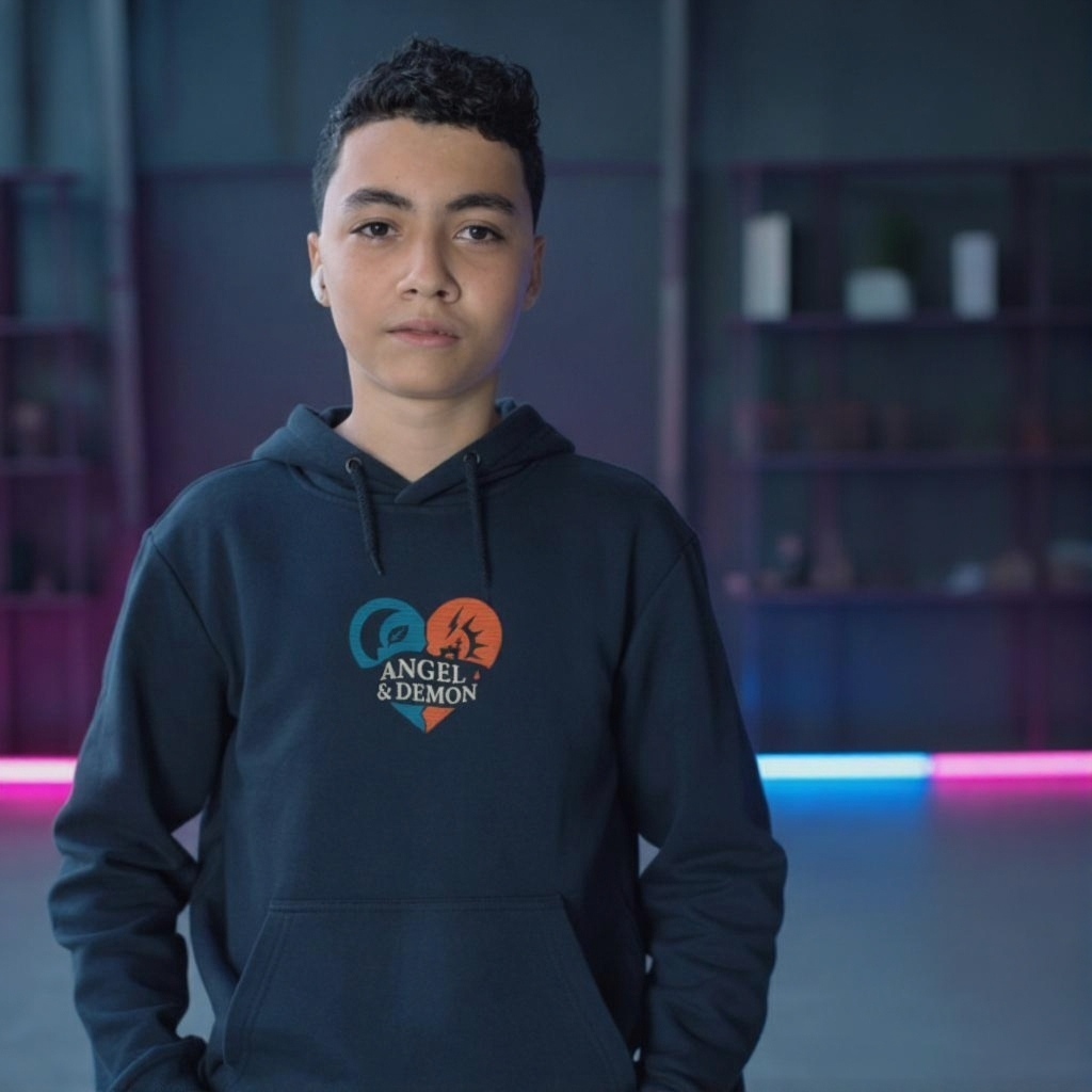 Angel & Demon Youth Heavy Blend Hoodie.